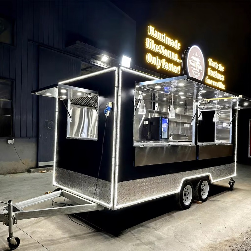 Food Snacks Catering - 移動式ケータリングフードトレーラー、ポータブル商業用フードカート、屋外スナックバー、キオスク、ビジネスユニット
