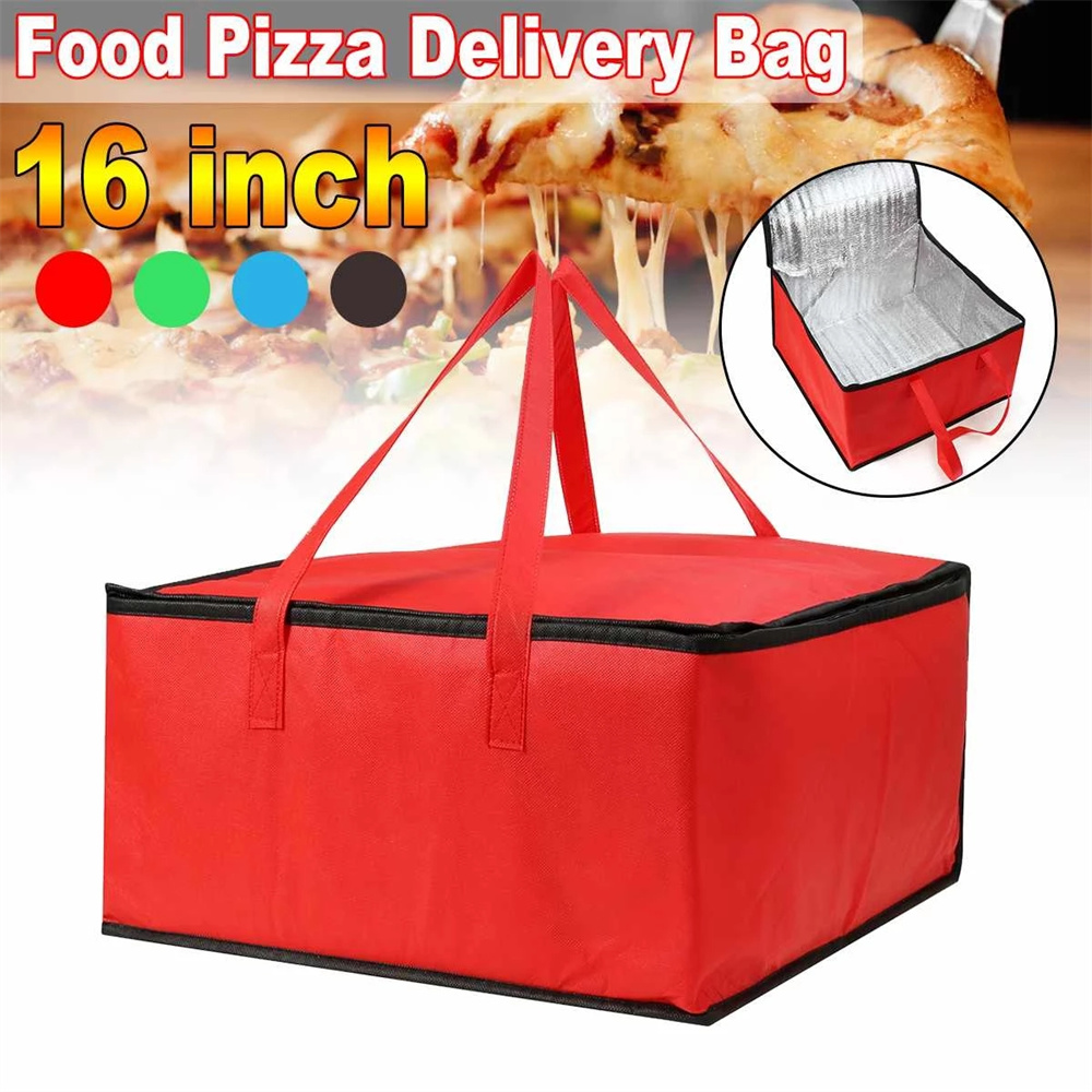 Food Snacks Delivery - 防水断熱クーラーバッグ,ピクニック用ポータブルアイスパック,保温バッグ,ピザ,折りたたみ