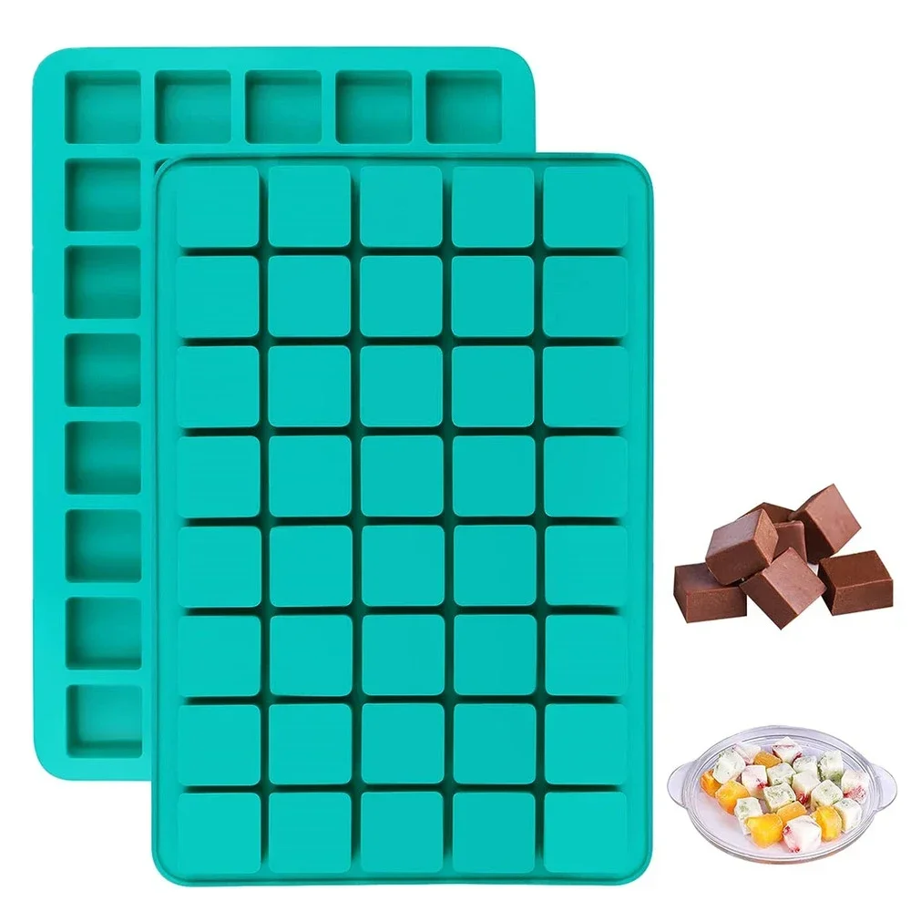Chocolate Snack - 1個入り正方形キャラメルキャンディシリコンチョコレートトリュフ型ファットボムケトスナックアイスキューブフォンダンプラリネグミゼリー型