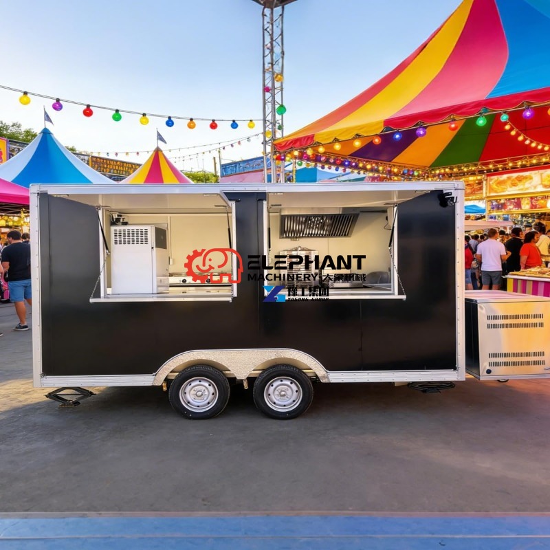 Food Snacks Catering - ステンレス製多機能モバイルフードトレーラー、路上スナックケータリング事業向けフル装備キッチン