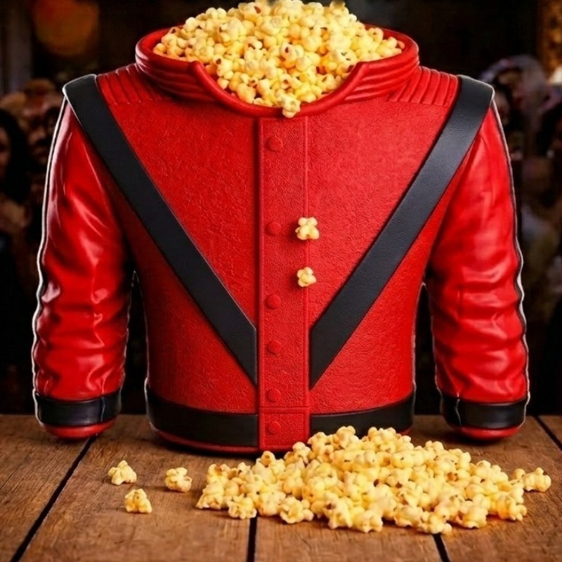 Popcorn - ホットミュージックアイドルスーパースターマイケル・ジャクソンシリーズポップロックシンガーカリオスな造形ポップコーンバケット3Dプリントポップコーンバケット