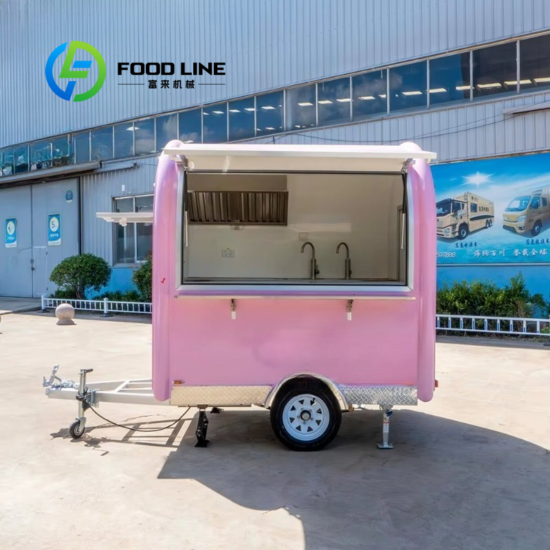 カスタムメイドのヴィンテージピンクミニフードトレーラー、業務 - Food Snacks Catering のレビューと価格