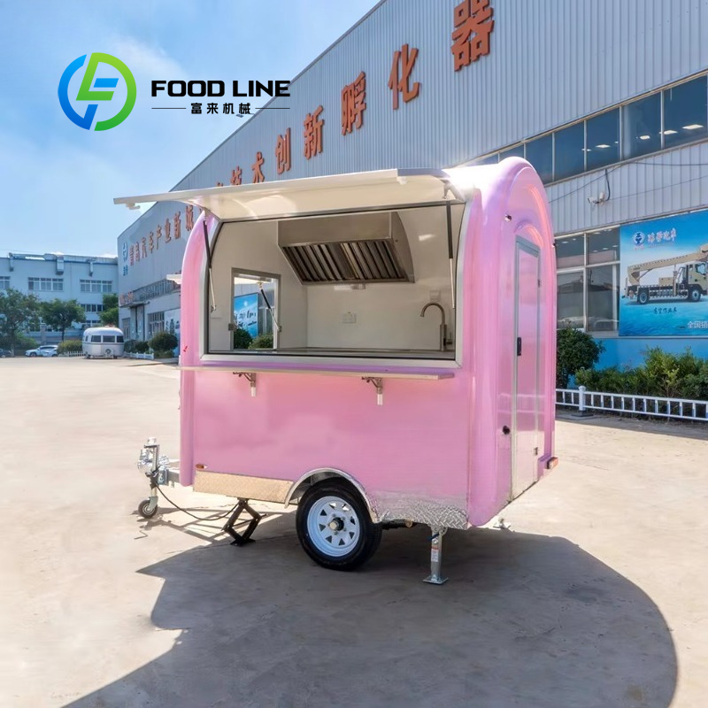カスタムメイドのヴィンテージピンクミニフードトレーラー、業務 - Food Snacks Catering のレビューと価格