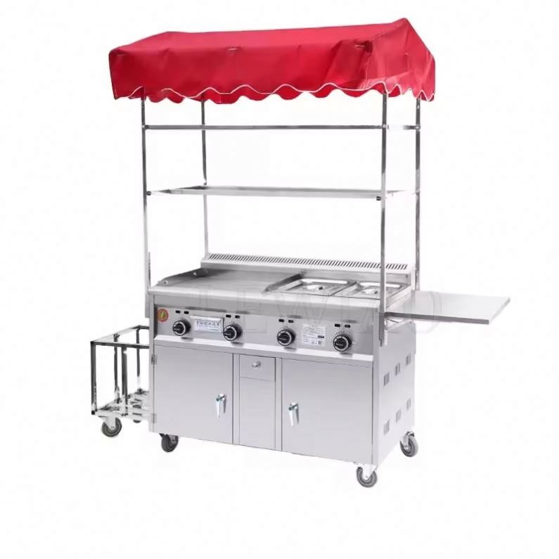 移動式食品カートトレーラー ステンレス製アイスクリームトラッ - Food Snacks Catering のレビューと価格
