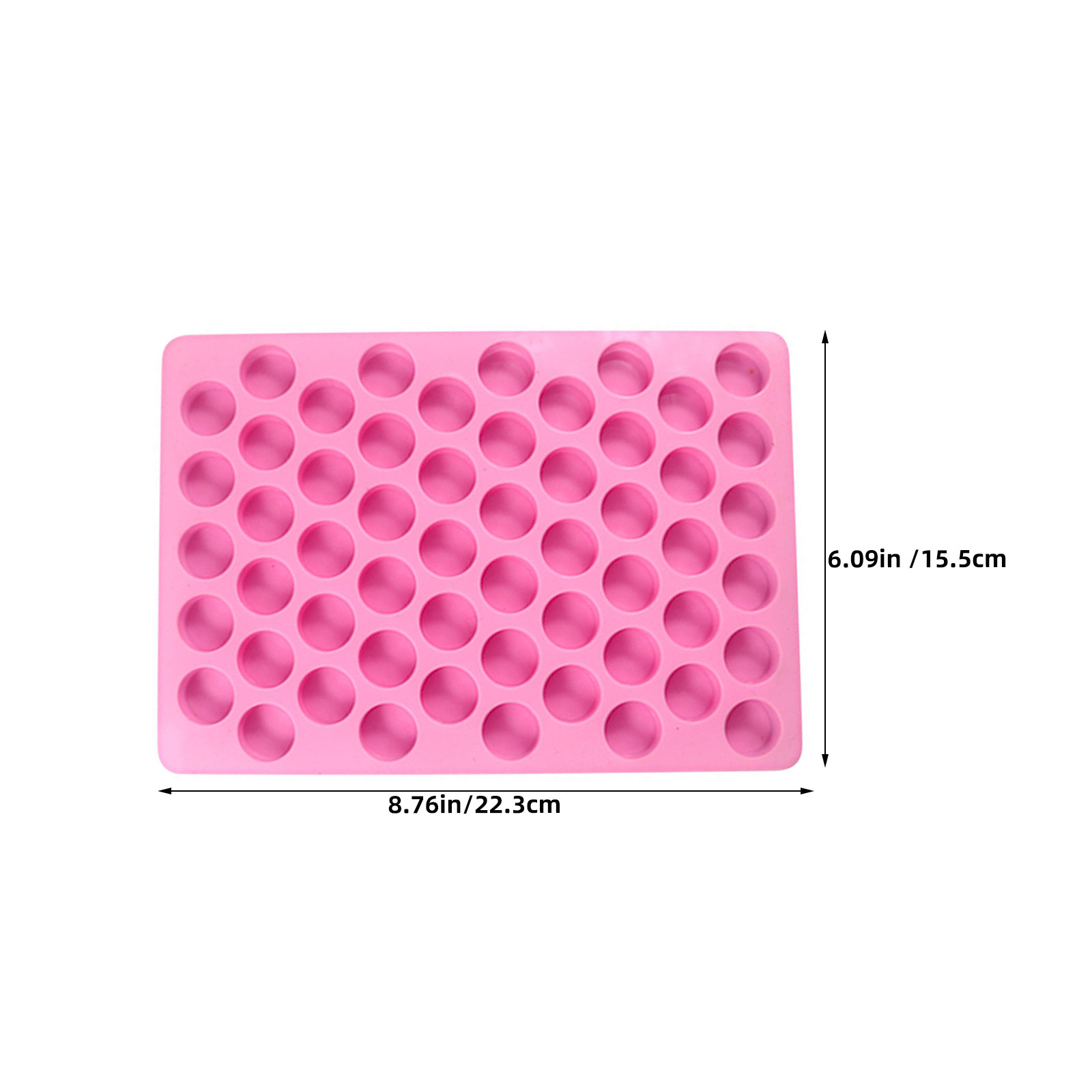 2個入りシリコンサークル型 直径2cm 55穴 チョコレート - Gummy Candy のレビューと価格