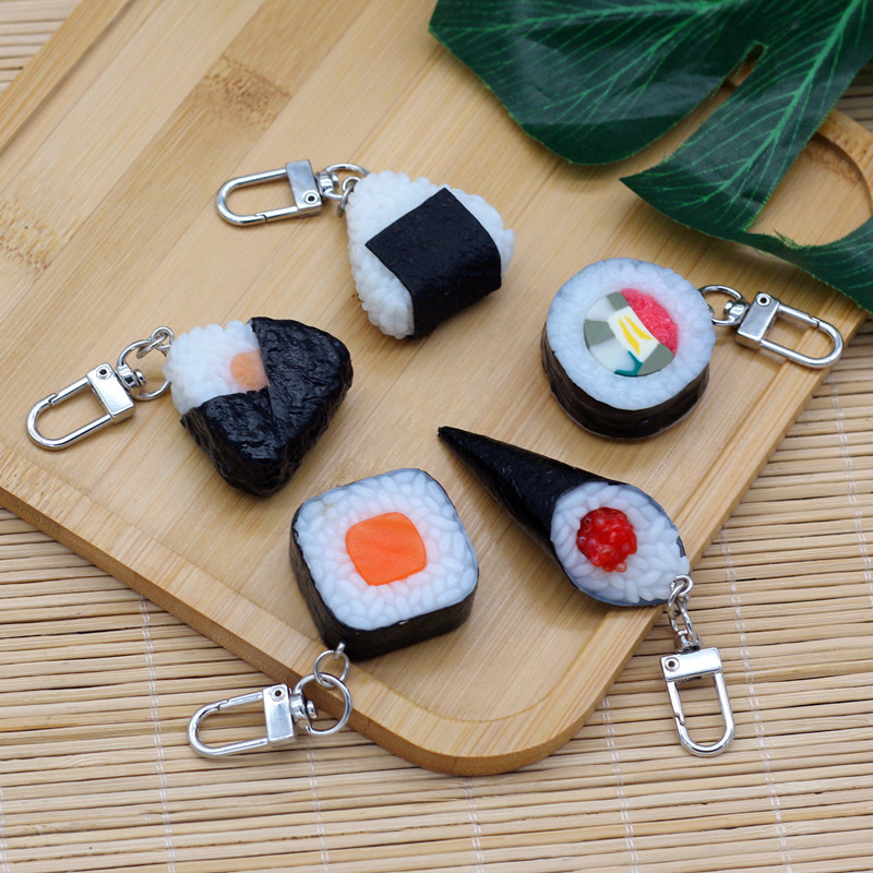模擬食品ペンダント PVC 海藻パンおにぎりモデルキーホルダ - Seaweed Snack のレビューと価格