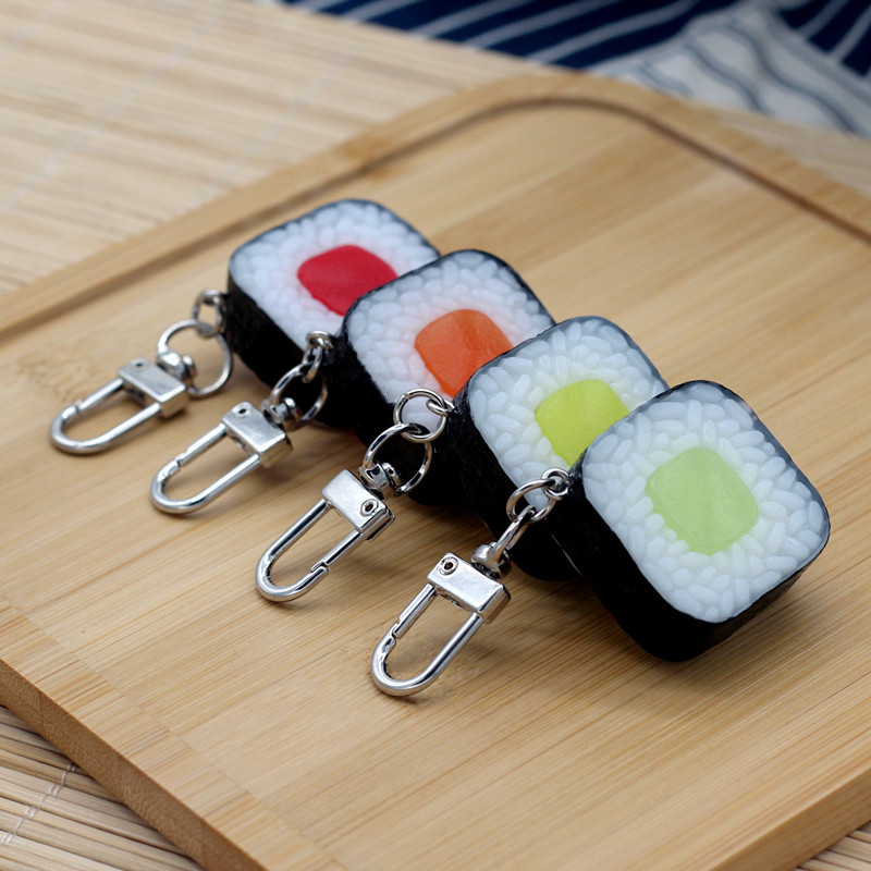 模擬食品ペンダント PVC 海藻パンおにぎりモデルキーホルダ - Seaweed Snack のレビューと価格