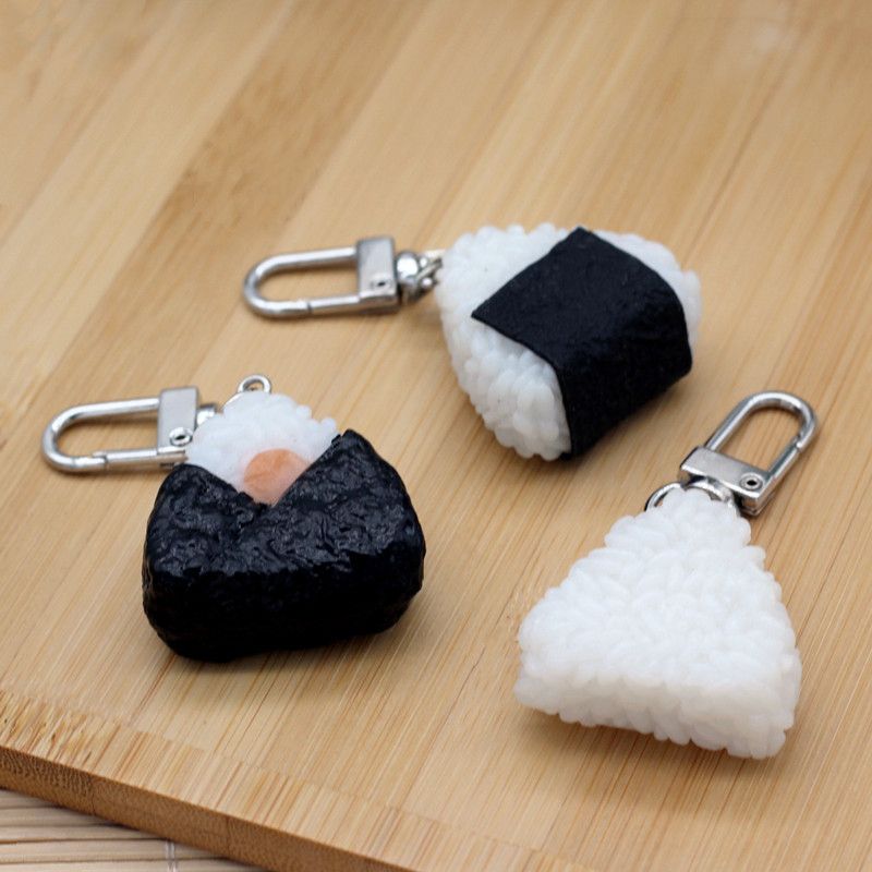 模擬食品ペンダント PVC 海藻パンおにぎりモデルキーホルダ - Seaweed Snack のレビューと価格