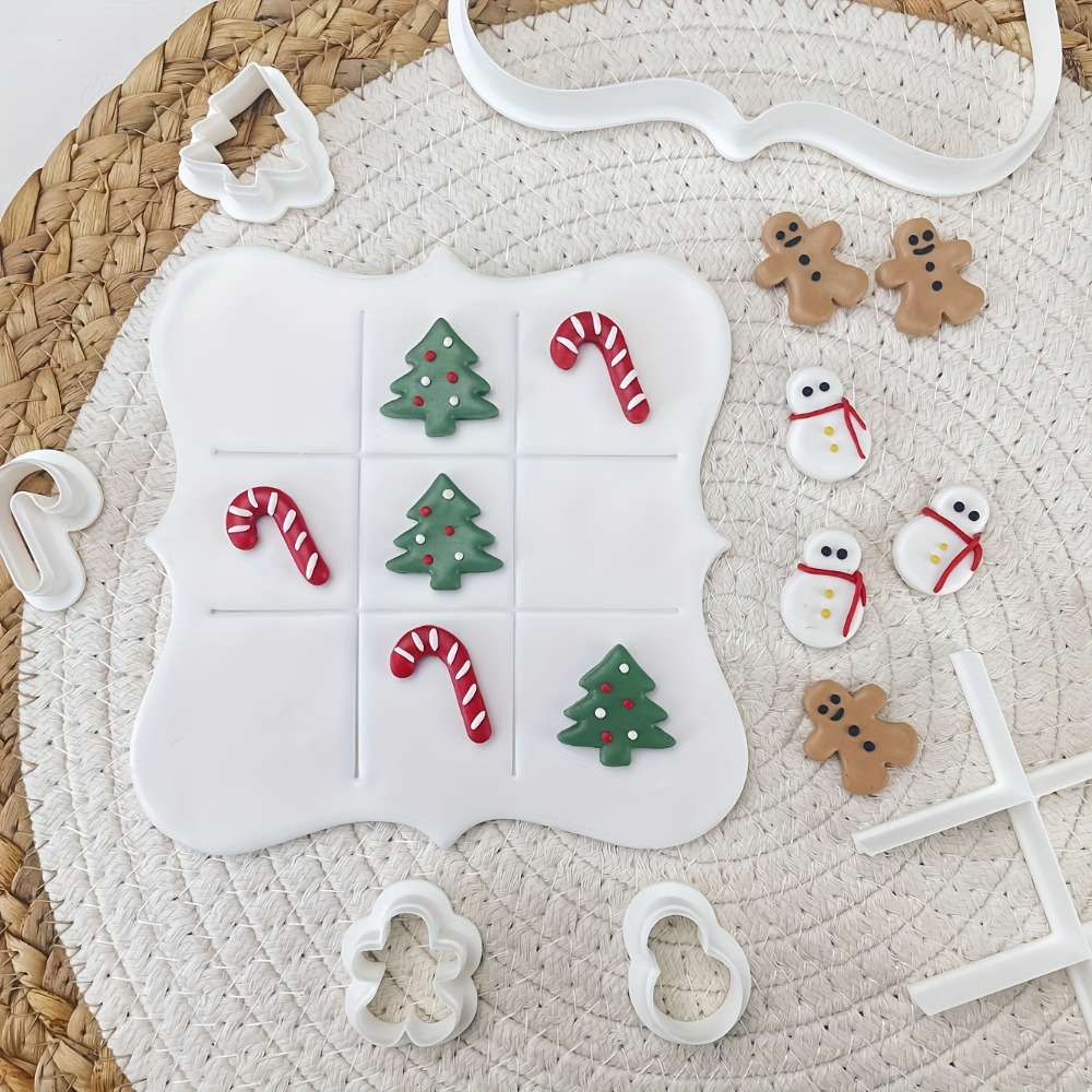 6個入りクリスマスティックタックトーコッキーカッターセット、 - Cookies Pack のレビューと価格
