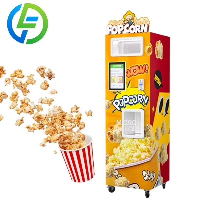 カスタマイズ可能な工場直送新型自動ポップコーン販売機 110 - Popcorn のレビューと価格