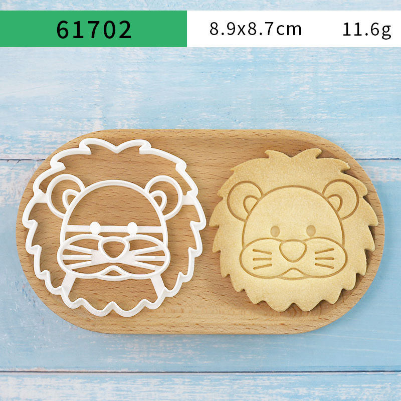 4個入り動物型クッキーカッターセット 3Dキュートなライオン - Cookies Pack のレビューと価格