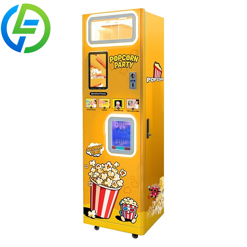 カスタマイズ可能な熱風式全自動コイン式ポップコーン製造機、フ - Popcorn のレビューと価格