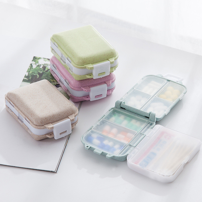 ウィークリーピルボックス 8 グリッド薬オーガナイザータブレ - Seaweed Snack のレビューと価格
