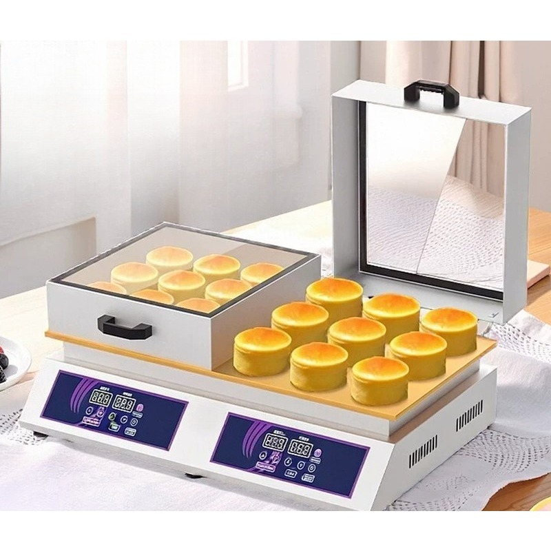 デュアルヘッドガススフレメーカーデジタル商業用どら焼き焼き機 - Food Snacks Catering のレビューと価格
