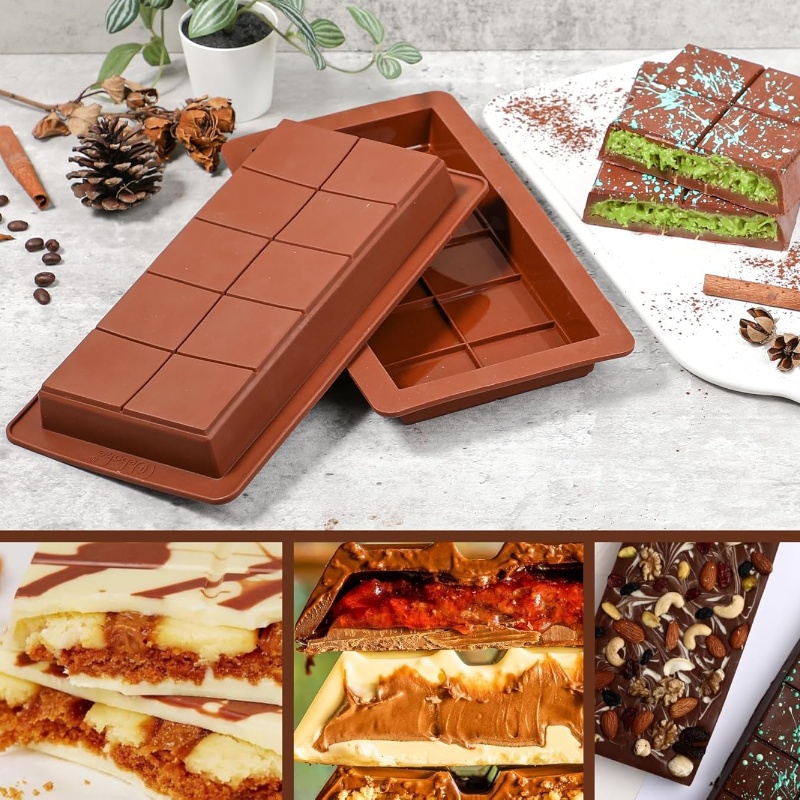 チョコレートバー型 シリコーンバー 割れるワックスメルト型  - Protein Bar のレビューと価格
