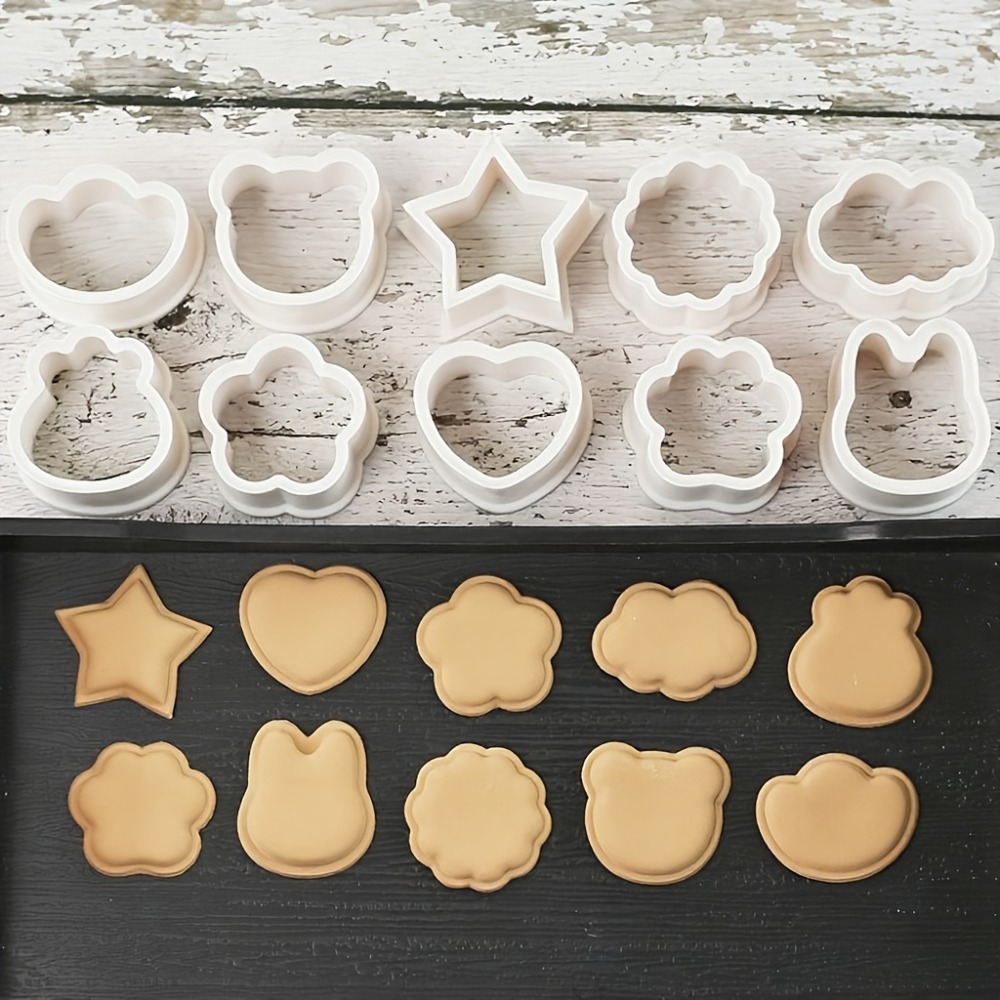 10個入りクッキービスケットカッターセット 動物、星、ハート - Cookies Pack のレビューと価格