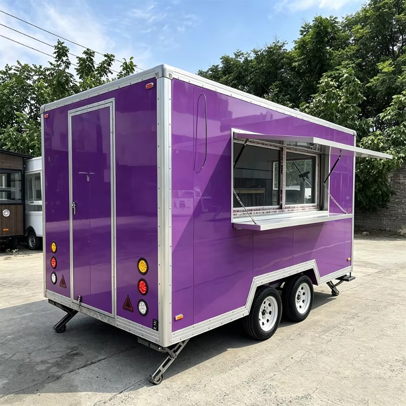 最新のコンセッションケータリングトレーラー、大型ディスプレイ - Food Snacks Catering のレビューと価格