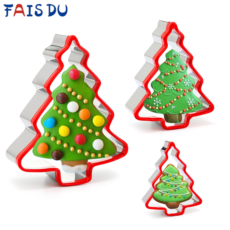FAIS DU 3個入り クリスマスツリー型抜き ステンレス - Cookies Pack のレビューと価格